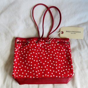 Bagsinprogress hand bag dot red NWT